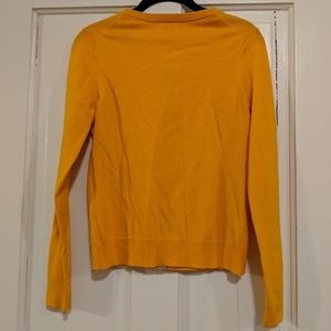 Bright gold button down cardigan